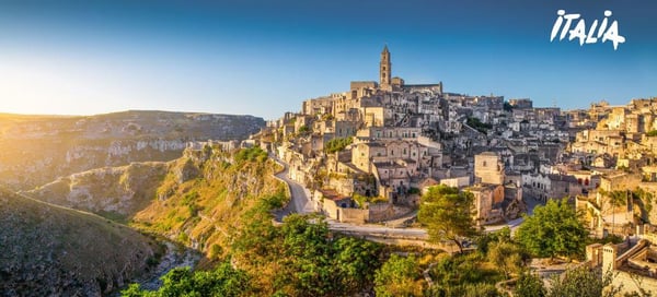 Matera alba - Basilicata - ©bluejayphoto_iStock_GettyImages-477188142 logo Italia comprimiert